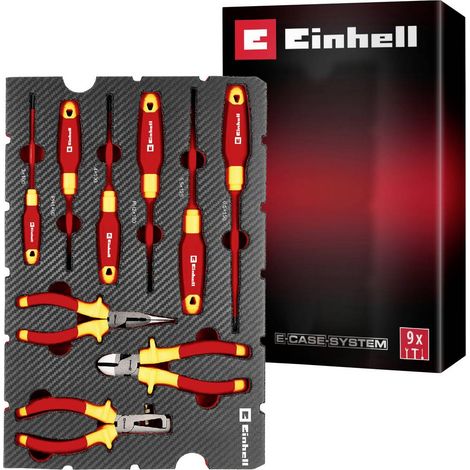 Einhell VDE Werkzeug-Set 9-tlg. Einleger Pad 370524 Insert 9 pièces