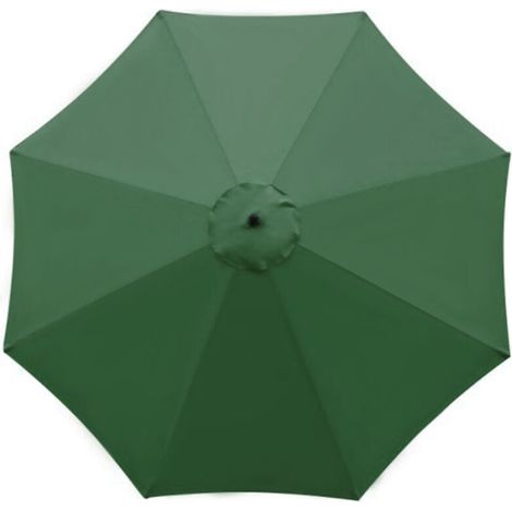Replacement cover for parasol, 8 ribs, 3 m, waterproof, UV-resistant, replacement fabric, green (1/5)