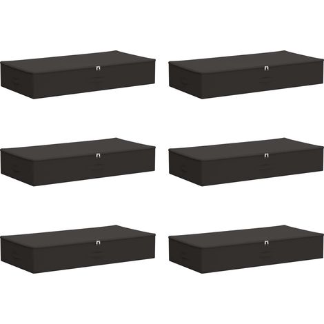 Aufbewahrungsbox 6 pcs Anthrazit 100 x 50 x 18 cm Vliesstoff vidaXL