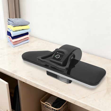 【Maison connectée】Presse à Repasser à Vapeur Professionnelle 2200W, Machine à Repasser Intelligente avec Molette de Contrôle, 5 Modes de Repassage, Pour Nylon, Soie, Laine, Coton et Lin (Noir) (1/5)