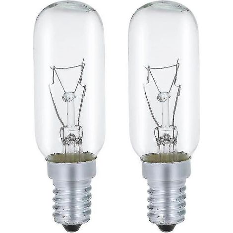 Paquete de 2 bombillas LED regulables E14 de 40 W, 230 V, 2700 K, luz blanca cálida, para campanas extractoras y sistemas de ventilación de cocina. (1/4)