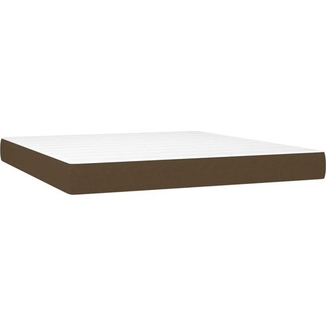 Maison Exclusive - Materasso a Molle Insacchettate Rigidità Media Marrone Scuro 180x200x20 cm