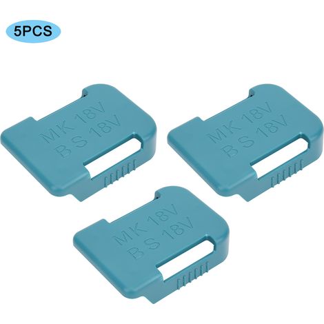 5-teiliger Lithium-Akkuständer mit Befestigungsloch für Makita 18V-Anschlüsse, Cyan (1/5)