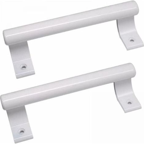 Lntyq Poignée de porte coulissante en aluminium 200mm Poignée de porte en verre pour balcon Poignée de porte pour meuble de salle de bain Poignée en métal moderne (2 pièce Blanc ) (1/5)