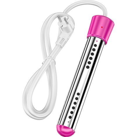 Chauffe-eau électrique 2500W avec tension d'immersion, chauffe-eau de piscine, chauffe-eau portable, adapté aux bassins, seaux(rose) (1/5)
