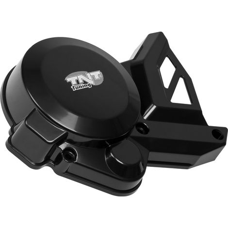 Cubierta/protector de alternador/generador/encendido/piñón TNT, negro, Aprilia/Derbi/Gilera 2006- (D50B)