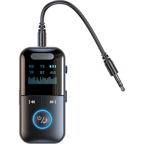 Trasmettitore e ricevitore wireless Bluetooth 5.4, mini adattatore musicale 2 in 1 per TV, stereo, cuffie, altoparlanti, laptop, auto (1/5)