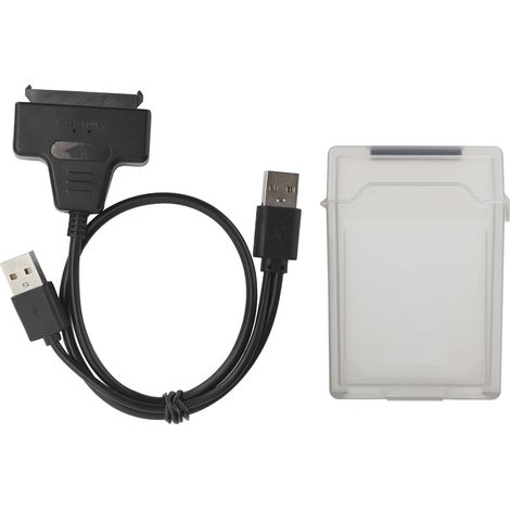 Adaptateur Disque Dur Sata Usb Boitier Protection 2.5 Pouces Interface Double Indicateur Led (1/5)