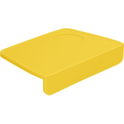 Tapis de tassage café silicone jaune, natte alimentaire pour machine espresso, mat antidérapant pour cuisine, bar, salon de café (1/5)