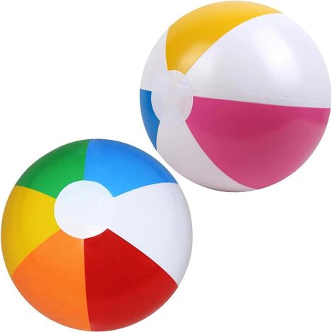 Inflatable Beach Ball, 2 Pieces Inflatable Pool Ball, 40 cm Pool Ball for Pool Party, Children's Ball, for Pool, Beach, Pool (1/5)
