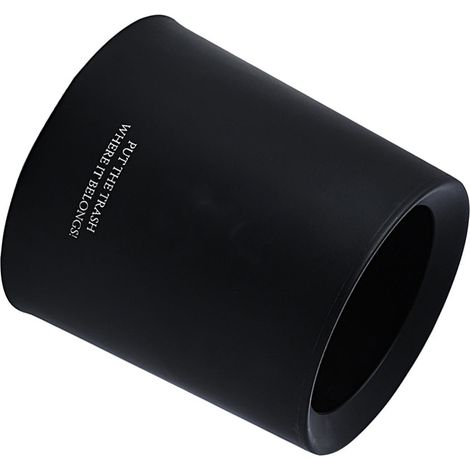 Poubelle de bureau à motif animal, mignonne et portable, mini-poubelle pour bureau ou étude, 1,5 L, noire (1/5)