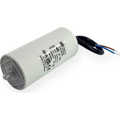 Condensateur permanent 40µF à câble - Ø45x92mm - DUCATI
