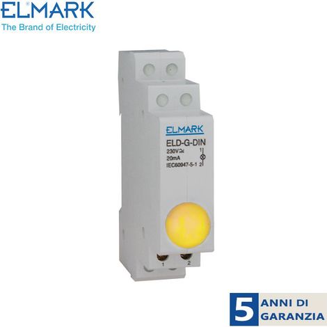 LAMPADA ELD-Y-DIN 230V GIALLA