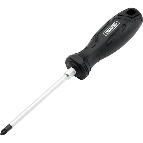 Draper PZ1X100MM Pozidriv Screwdriver with Ergonomic Hard Grip Handle