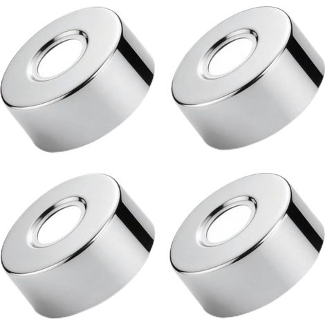 4 Pièces Rosace Mitigeur Douche Acier Inoxydable (3/4) Ø 27 mm x Ø 66 mm x hauteur 30 mm, Rosace Robinet Intérieur, Garniture Pour Robinet De Douche Et Robinets Muraux D'eau Chaude (1/5)