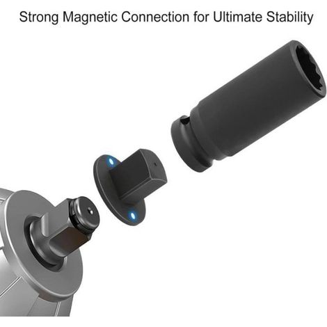Adaptateur De Douille À Profil Bas - Acier Inoxydable - Pour Espaces Confinés - 4 Pièces - 1 Po X 3/4 Po 3/4 Po X 1/2 Po 1/2 Po X 3/8 Po 3/8 Po X 1/4 Po (1/5)