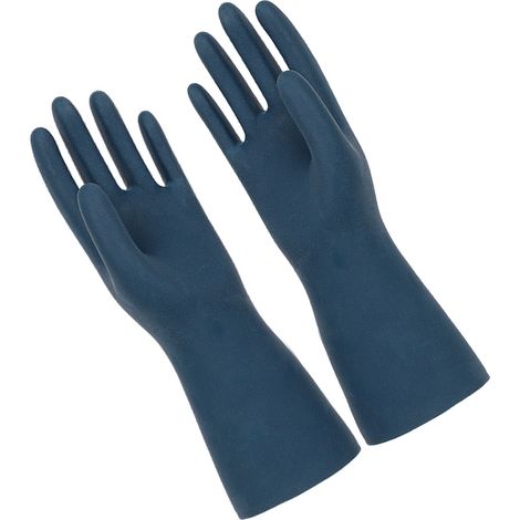 paire de gants de travail en néoprène résistant aux produits chimiques, protection des mains pour l'agriculture et le jardinage, taille M (1/5)