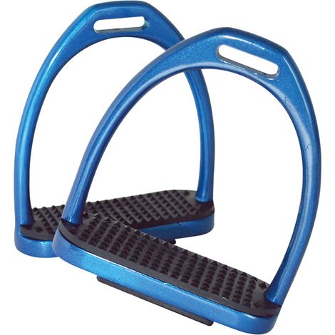 Blu Royal - Staffe leggere in alluminio di diversi colori complete di pedane in gomma