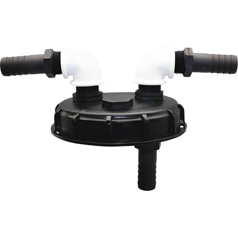 Couvercle de réservoir IBC en plastique Ø163 mm avec ventilation, bouchon de rechange (1/5)