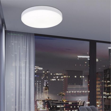 Plafon led a techo Bertie acabado blanco 6cm(alto) 40cm(ancho) 40cm(fondo (1/2)