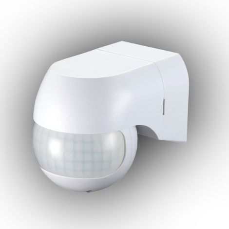 PIR-Bewegungsmelder, weiß, 180°, 800 W, 12 m, Schutzart IP44 - E+CR-PIR3/ON