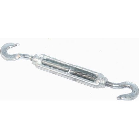 Tendeur à écrou ouvert, moulé, à crochet, galvanisé, M16 148016HH (1/2)