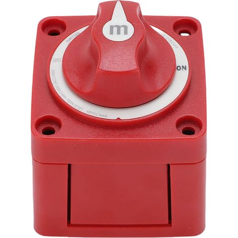 Interrupteur Principal de Coupure de Batterie 300A, Ignifuge, Interrupteur de Déconnexion de Batterie pour Voiture, Bateau, Remorque de Voyage (1/5)