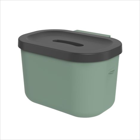 Poubelle bio 3,2 l avec seau à compost, dispositif de suspension intégré, plastique, 22,1 × 16,7 × 14,2 cm (L × l × H) (1/5)