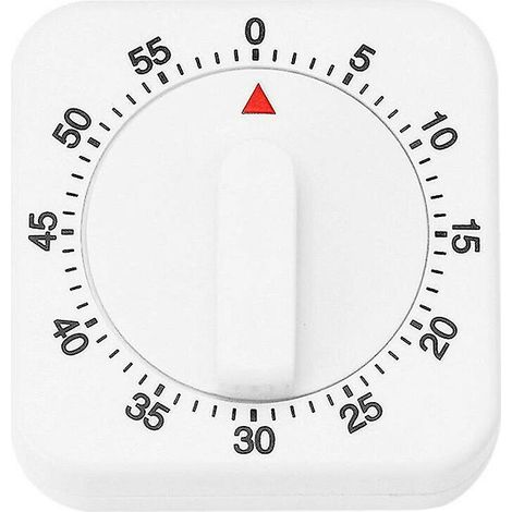 Minuteur de cuisine mécanique à remontage manuel de 0 à 60 minutes pour la cuisson et la pâtisserie (1/4)
