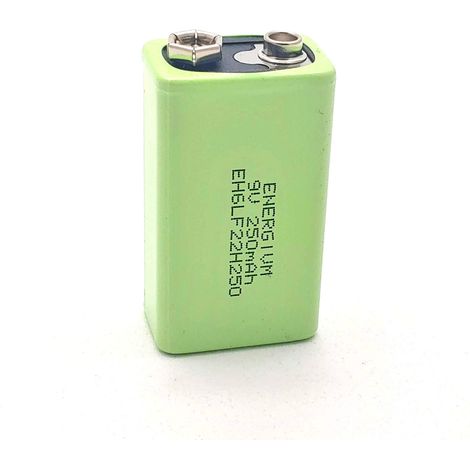 Batteria 6f22 9v 250ma Nimh Energivm Eh6lf22h250 Eh6lf22h250