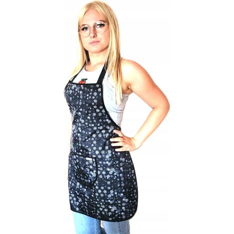 Grembiule da catering impermeabile, grembiule da cucina, nero, bordeaux, toelettatura (1/5)