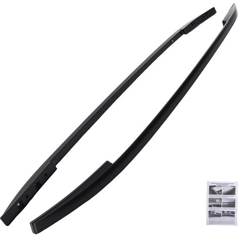 Roof Rails Rack Bars Aluminium Black Luggage Carrier For Nissan Qashqai MK2 J11