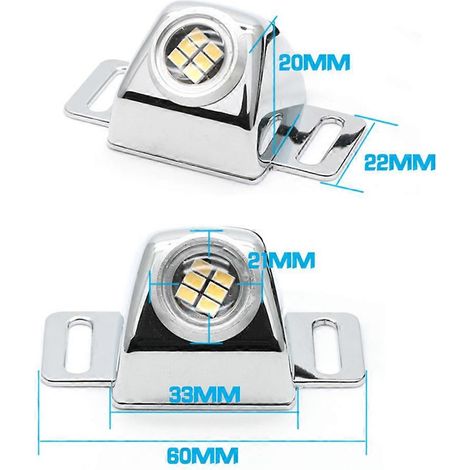 Feu de recul arrière à LED 12 V haute luminosité en alliage de zinc (1/5)