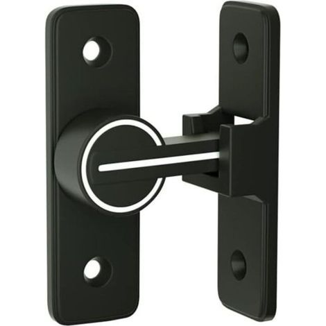 Serratura per porta interna scorrevole luminosa,Gancio per porta a levetta a 90°, chiusura a fibbia, chiavistello antifurto, per porta, finestra (90 gradi) (1/4)