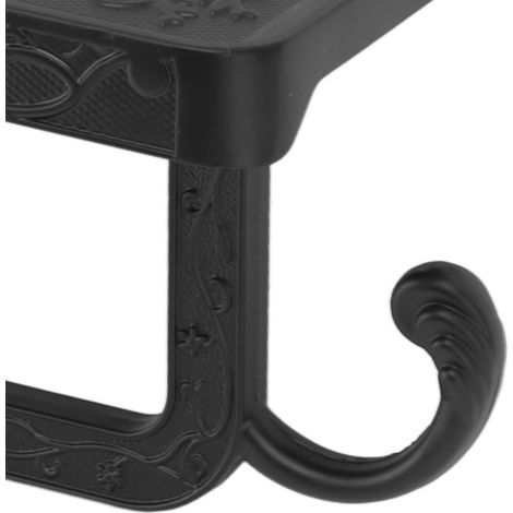 Porte-papier toilette vintage spatial en aluminium, type A, pour salle de bain, salon ou chambre. (1/5)