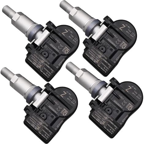 (4 pièces) Capteurs de pression des pneus s40700-3JA0B pour véhicules, compatibles avec Infiniti Q50, Q60, JX, Nissan Altima, Maxima, Murano et Pathfinder (40700-3JA0A, 433 MHz). (1/5)