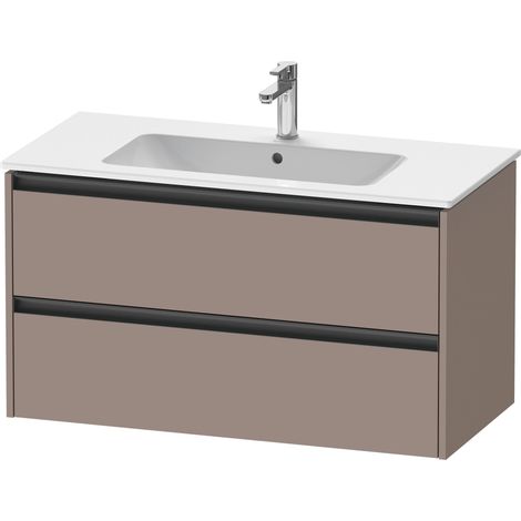 Duravit Ketho.2 bâti-support pour lavabo suspendu, 2 tiroirs,