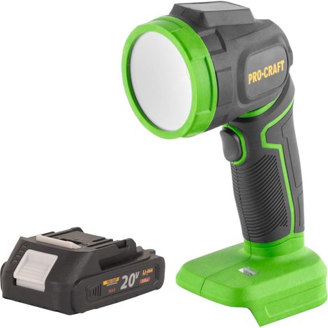Procraft LL18bb Foco LED a batería 20 V 300 lm + 1 batería 2,0 Ah - sin cargador