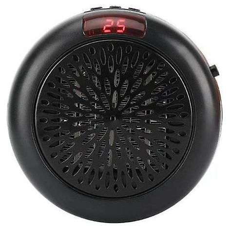 radiateur Mini électrique rond portable à fixation murale pour chambre à coucher appareil ménager Noir (1/4)