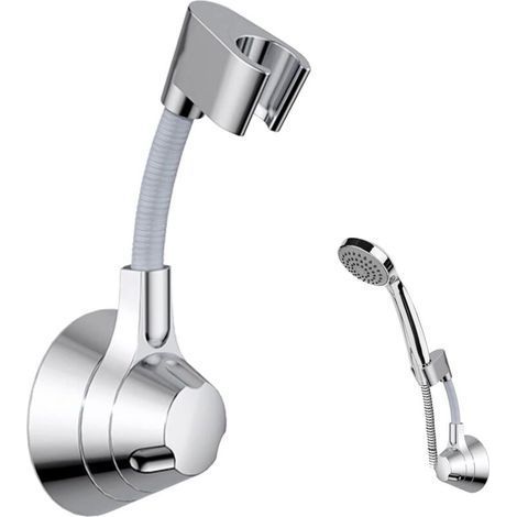 Support de douchette à main Support Douche Sans Percage Colle support de douche réglable à 360° Support de douche Universel pour Pommeau de Douche Douchette Salle de Bain (1/5)