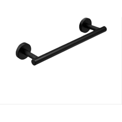 Porte-serviettes rond en pour les salles de bains les chambres d'étudiants ou les cuisines 304 Acier Inoxydable Noir (1/5)