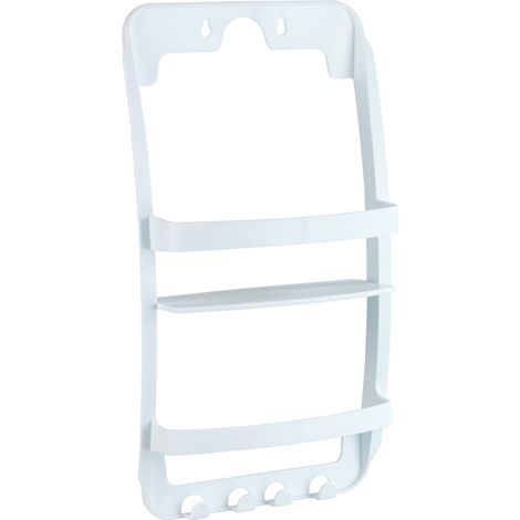 WENKO Etagere de bain / douche blanc a suspendre