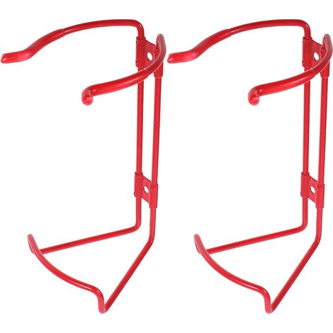 Supports Muraux Robustes pour Extincteurs 2 Kg, Lot de 2 Pièces en Acier Haute Résistance, Fixation Murale pour Extincteur à Crochet, Usage Domestique, Garage et (1/5)