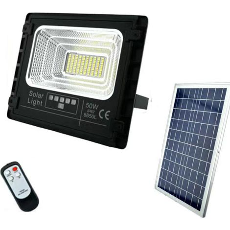 LED-STRAHLERMITHOHERHELLIGKEIT,SOLARPANEL,DÄMMERUNG,FERNBEDIENUNG,50W