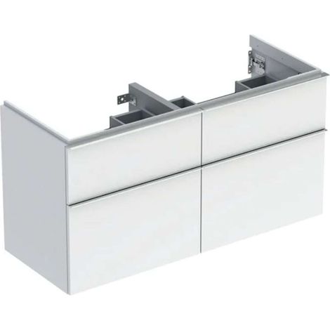 Geberit iCon mueble bajo lavabo para lavabo doble, 4 cajones, (1/2)
