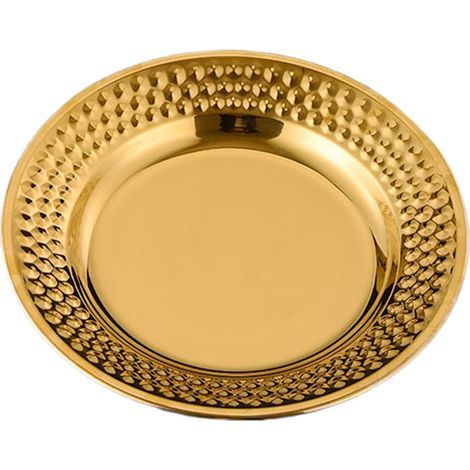 Edelstahl-Teller-Set, Spiegelgeschirr, Metall-Serviergeschirr-Set für Kinder, Geschirr aus Edelstahl, Geschirrkategorie mit glatter Oberfläche, geeignet für Familie, Freunde, Erwachsene, Zuhause und V (1/5)