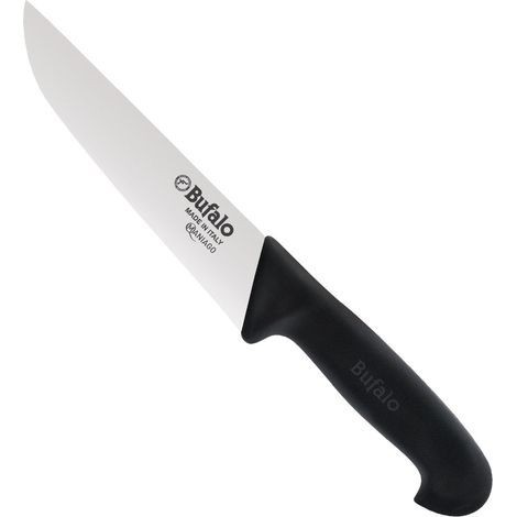 Coltello Francese Lama 26 cm Bufalo Macello S92/26 Manico Nero (1/2)