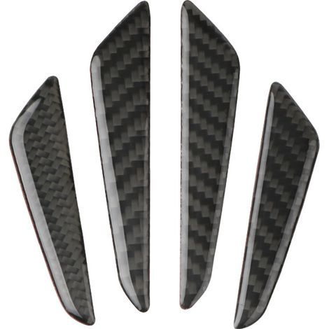 4pcs Garde Fibre de Carbone Bord Porte Pare-Chocs de Protection Inserts Couverture Voiture Universel (1/5)