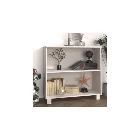 Buffet HAMAR Blanc 85x35x80 Bois massif de pin (1/5)