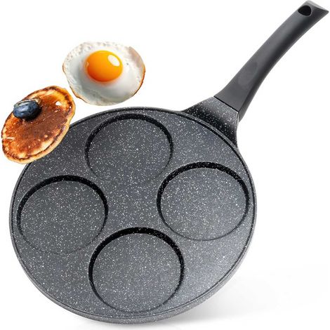 Teglia per uova in granito 4 fori BLACK LINE 26 cm (1/5)